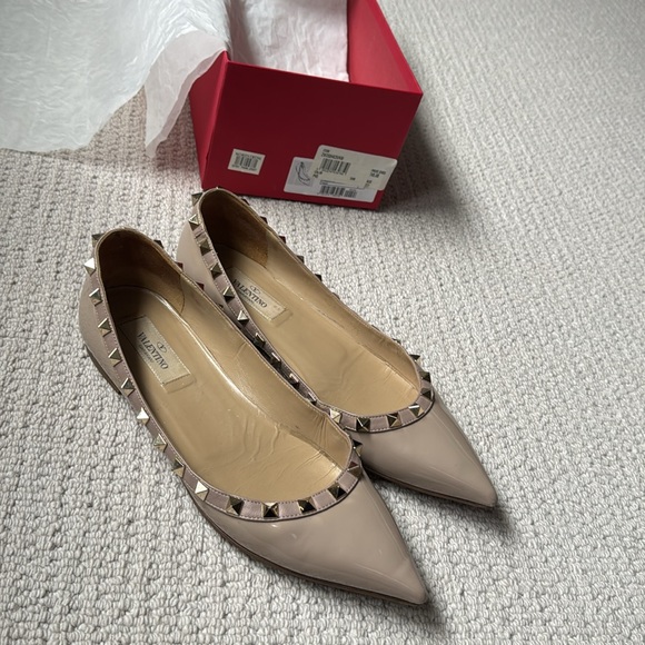 Valentino Rockstud nude patent flats - Picture 14 of 14